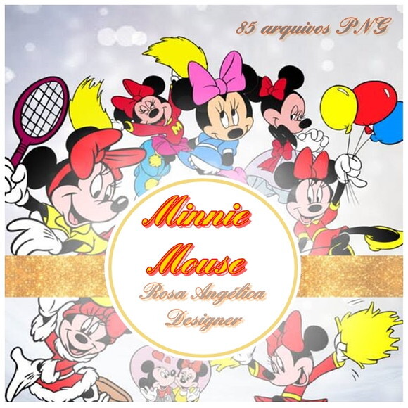 Kit Arquivo Digital em PNG Minnie Mouse
