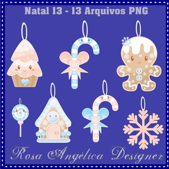Kit Arquivo Digital em PNG Natal 13
