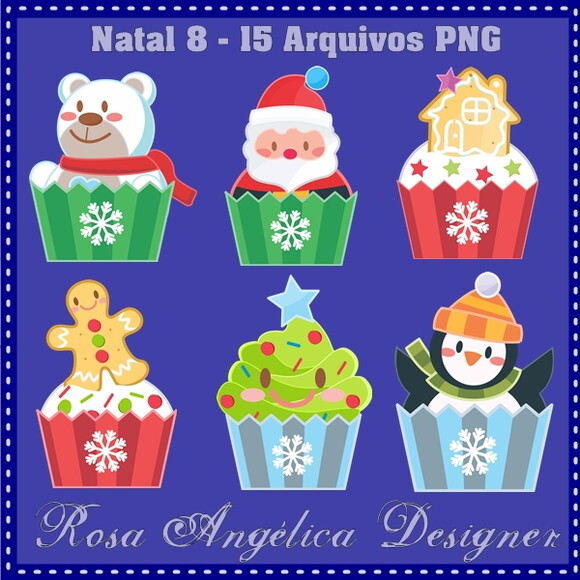 Kit Arquivo Digital em PNG Natal 8