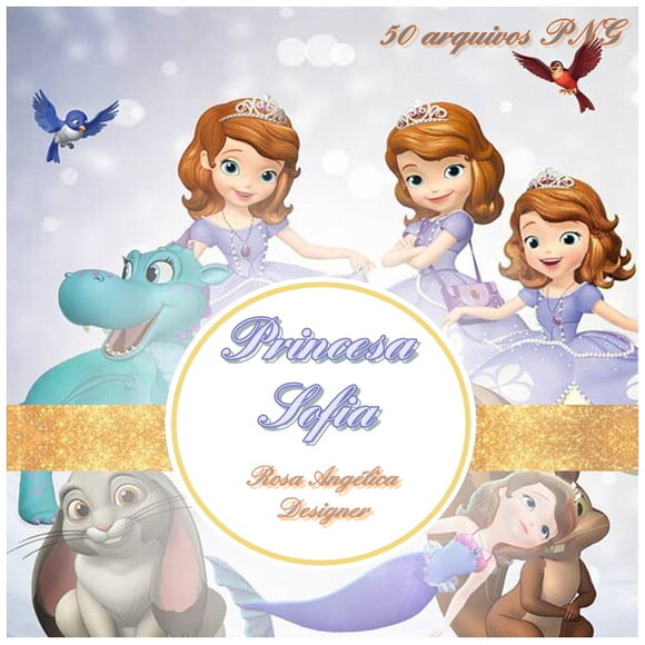 Kit Arquivo Digital em PNG Princesa Sofia