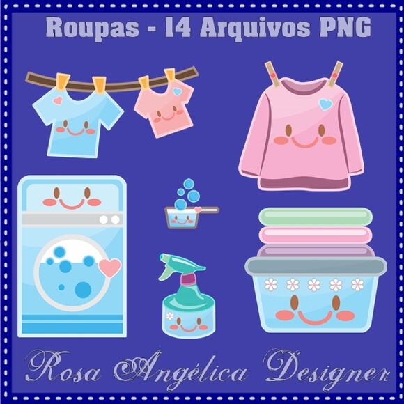 Kit Arquivo Digital em PNG Roupas
