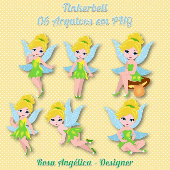 Kit Arquivo Digital em PNG Tinkerbells