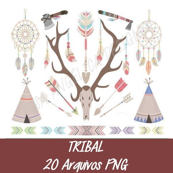 Kit Arquivo Digital em PNG Tribal