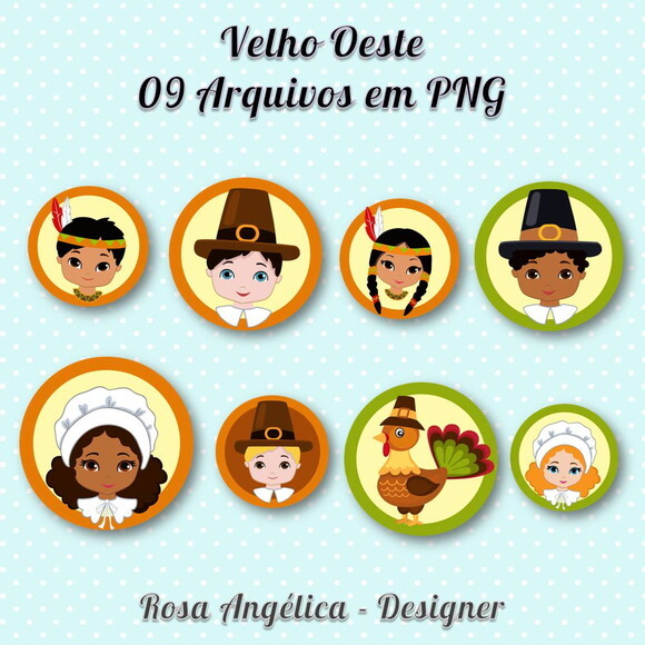 Kit Arquivo Digital em PNG Velho Oeste