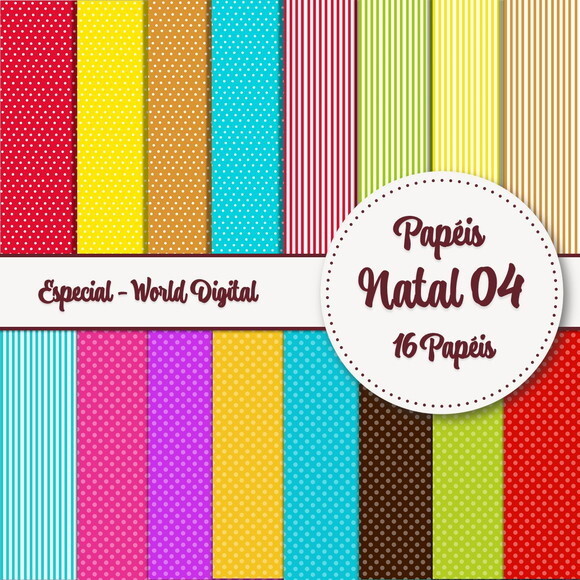 Kit Arquivo Papéis Digitais - Especial Natal 04