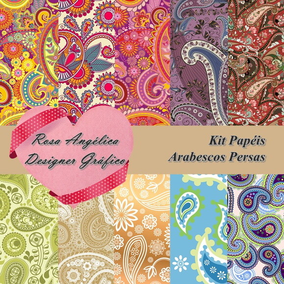 Kit de Papéis Scrapbook