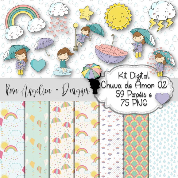 Kit Digital Chuva de Amor 02