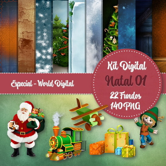 Kit Digital Completo Especial Natal 01