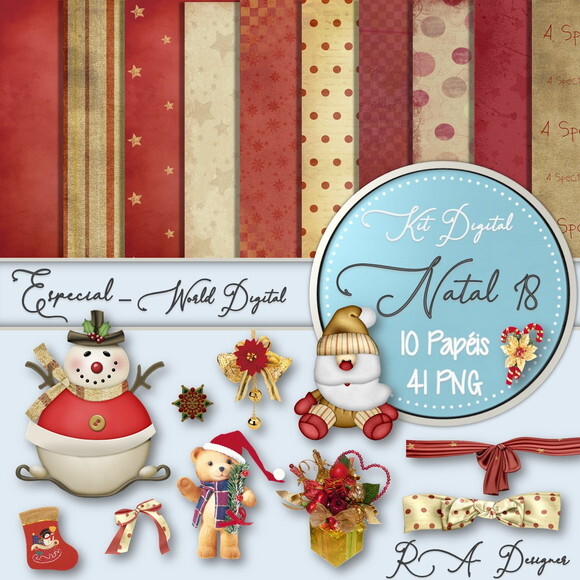 Kit Digital Completo Especial Natal 18