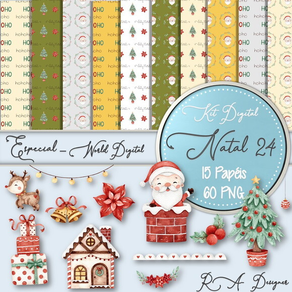 Kit Digital Completo Especial Natal 24