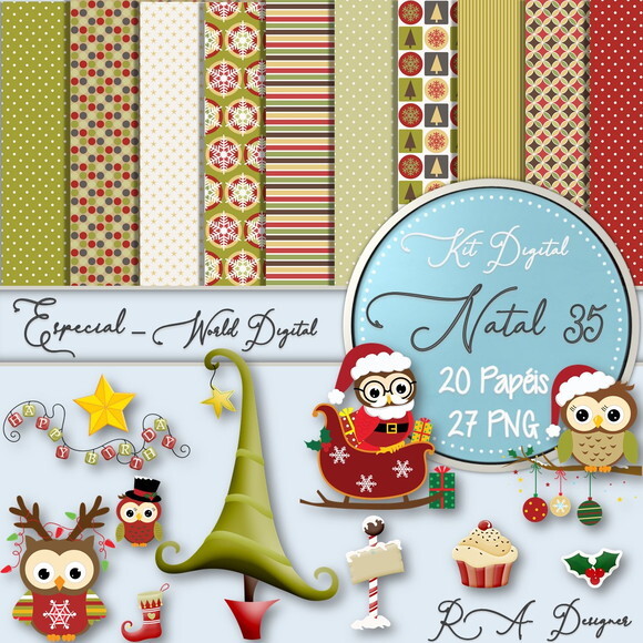 Kit Digital Completo Especial Natal 35