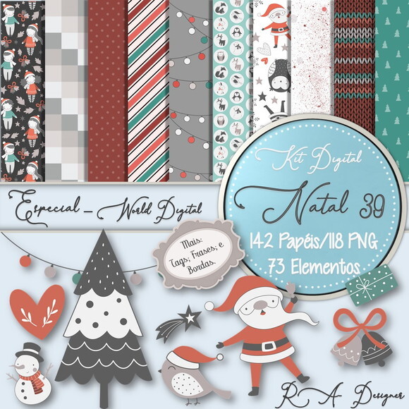Kit Digital Completo Especial Natal 39