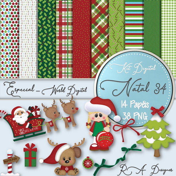 Kit Digital Completo Especial Natal 34