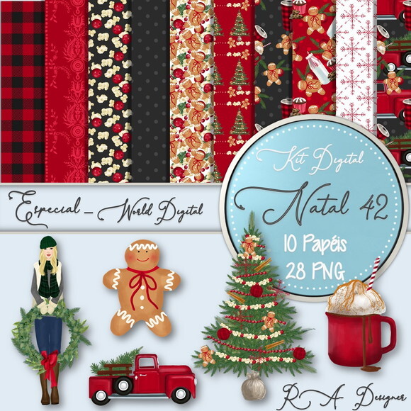 Kit Digital Completo Especial Natal 42
