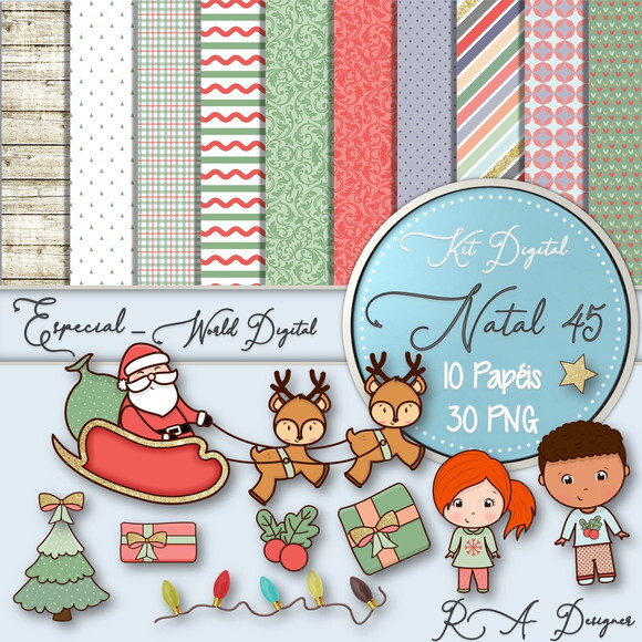 Kit Digital Completo Especial Natal 45