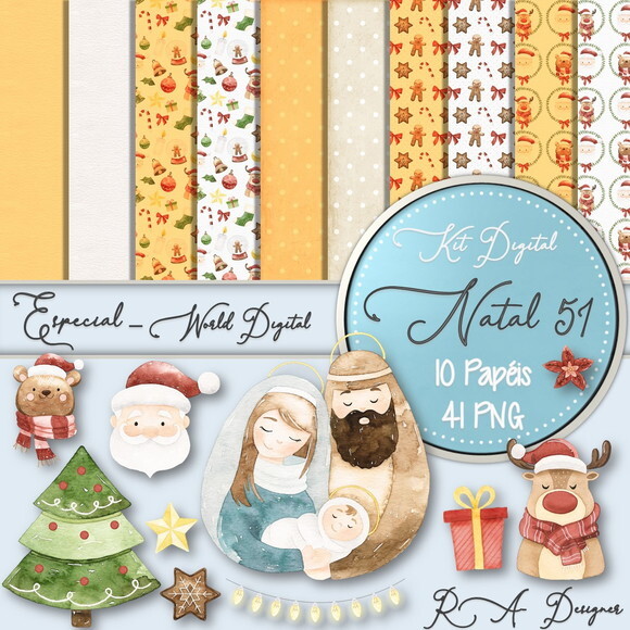 Kit Digital Completo Especial Natal 51