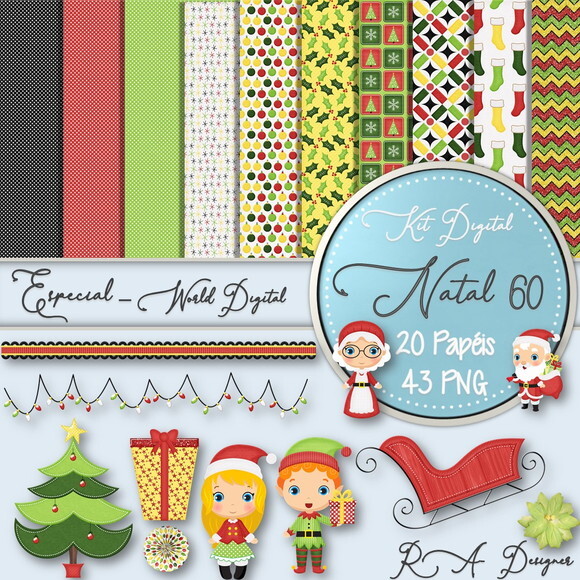 Kit Digital Completo Especial Natal 60