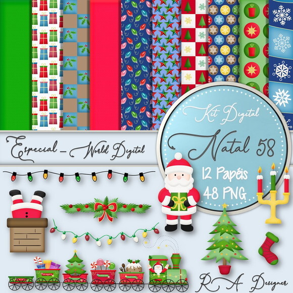 Kit Digital Completo Especial Natal 58