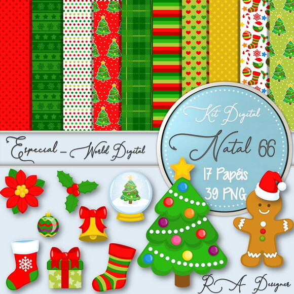 Kit Digital Completo Especial Natal 66