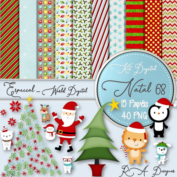 Kit Digital Completo Especial Natal 68