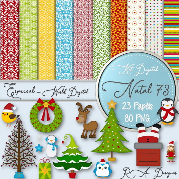 Kit Digital Completo Especial Natal 73