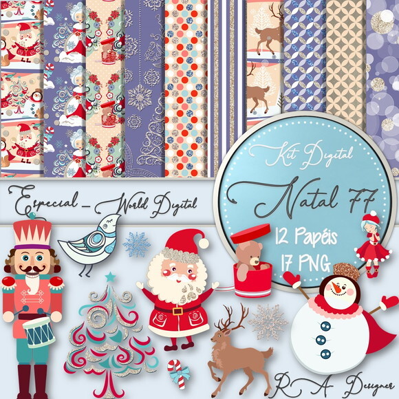 Kit Digital Completo Especial Natal 77