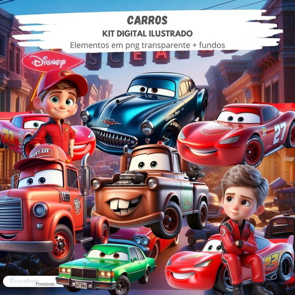 Kit Digital Completo Ia em 3d - Carros + 1 Brinde