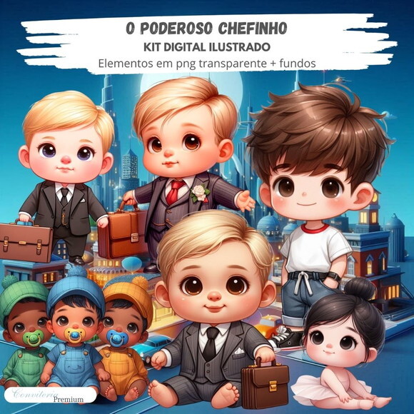 Kit Digital Completo Ia em 3d-o Poderoso Chefinho + 1 Brinde