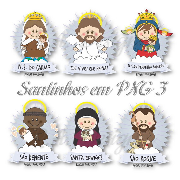 Kit Digital Santinhos 3