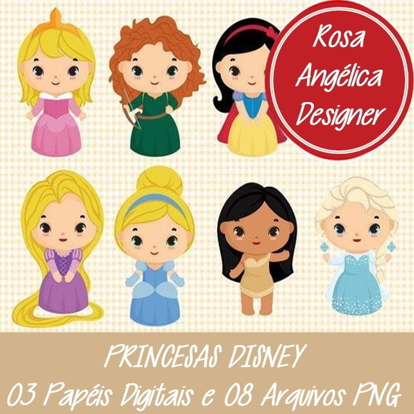 Kit Digital Princesas Disney