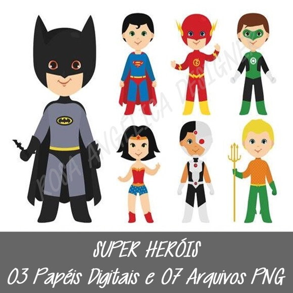 Kit Digital Super Heróis