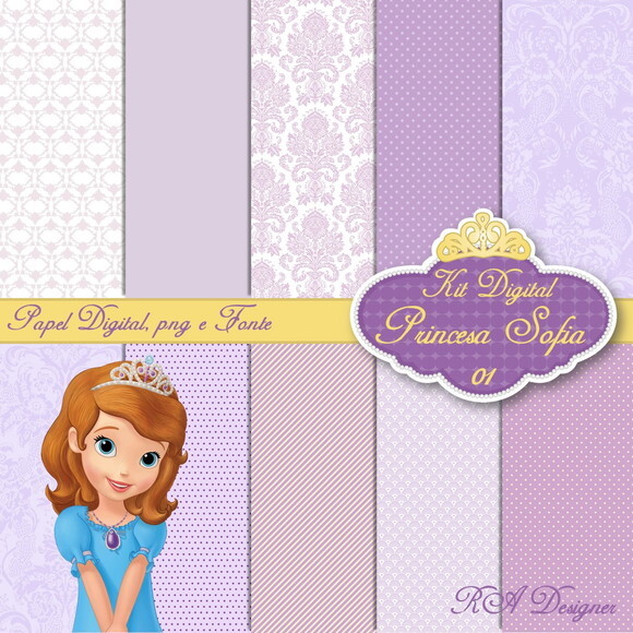 Kit Digital Tema Princesa Sofia 01