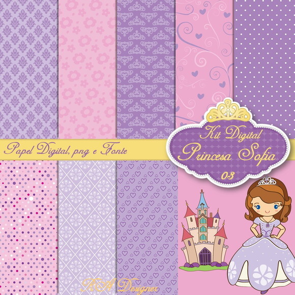 Kit Digital Tema Princesa Sofia 03