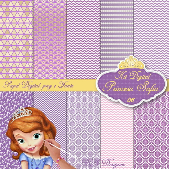 Kit Digital Tema Princesa Sofia 06
