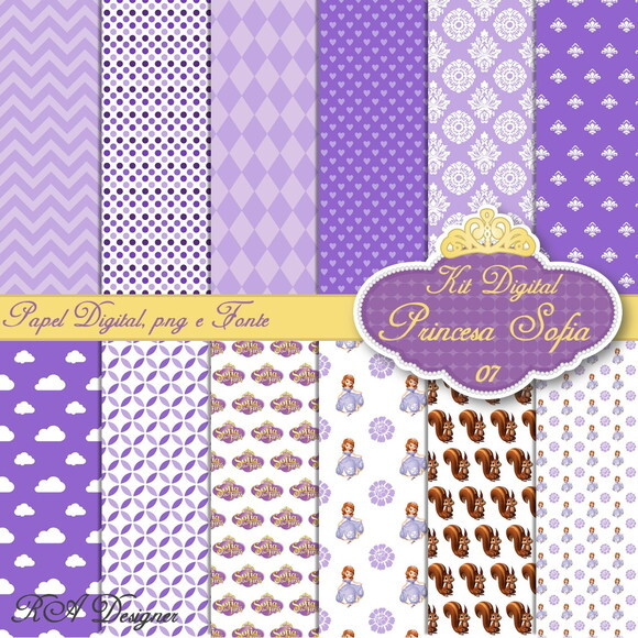 Kit Digital Tema Princesa Sofia 07