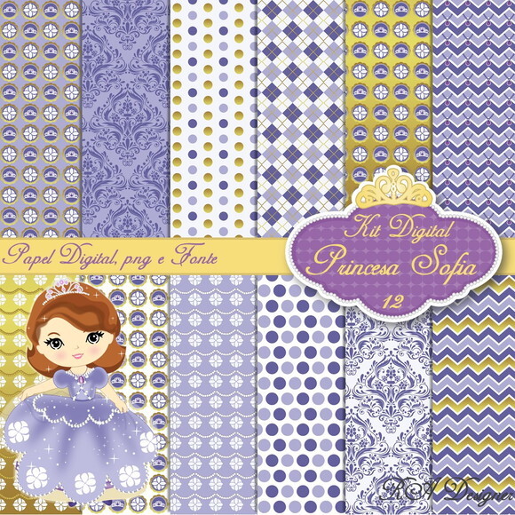 Kit Digital Tema Princesa Sofia 12