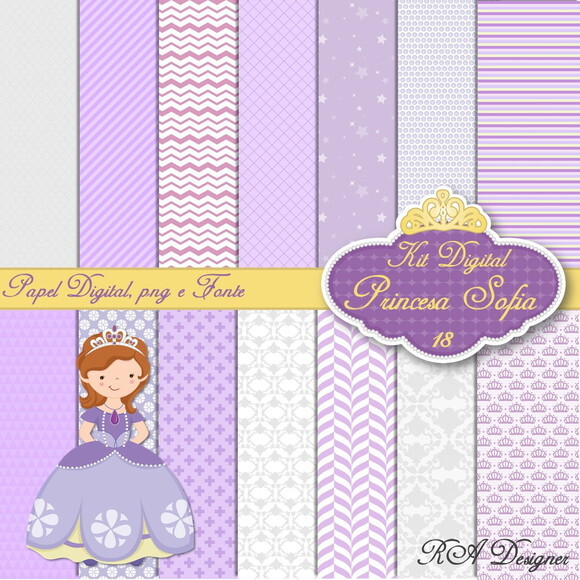 Kit Digital Tema Princesa Sofia 18