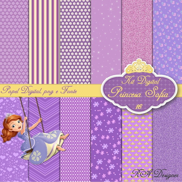 Kit Digital Tema Princesa Sofia 16
