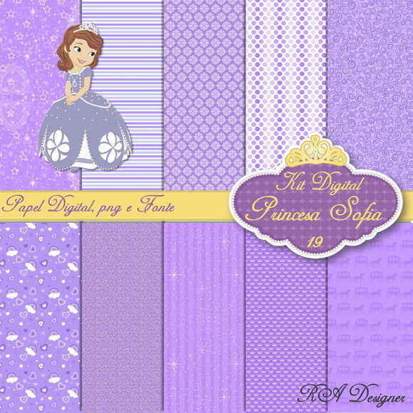 Kit Digital Tema Princesa Sofia 19