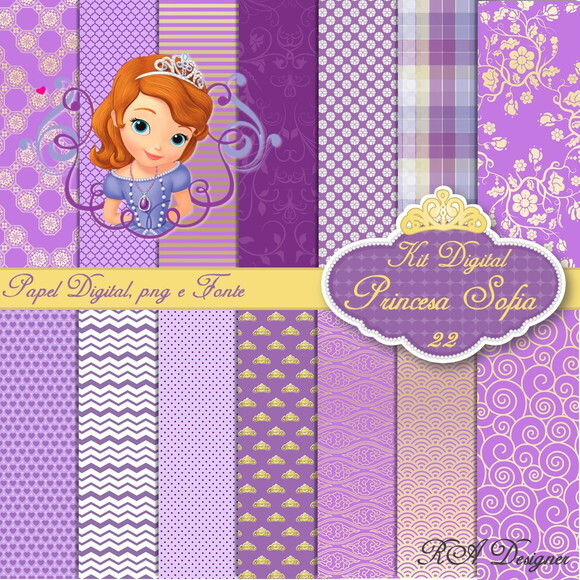 Kit Digital Tema Princesa Sofia 22