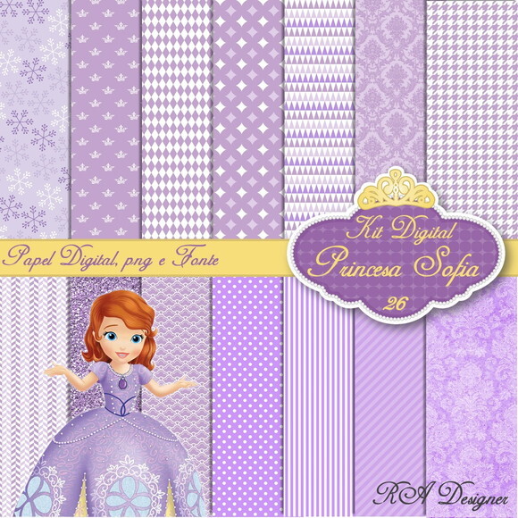Kit Digital Tema Princesa Sofia 26