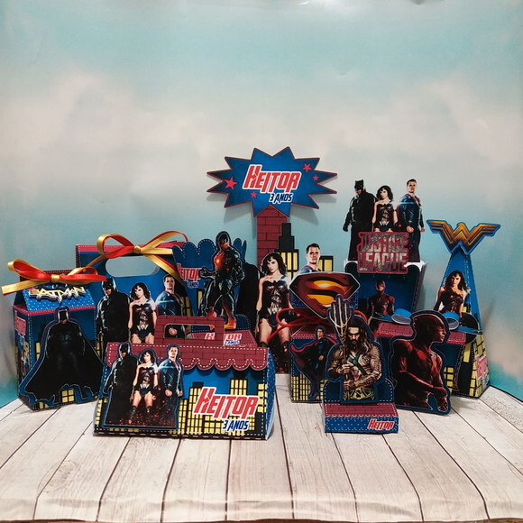 Kit Festa Pronta Liga da Justiça - Digital