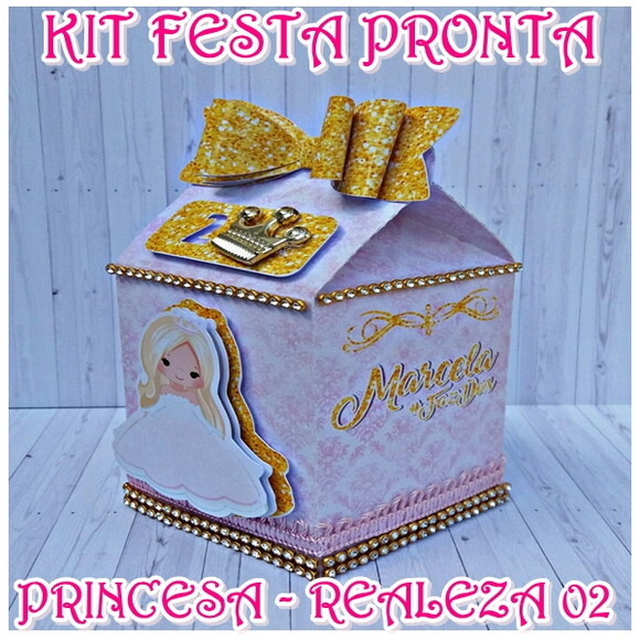 Kit Festa Pronta Princesa / Realeza 02 - Digital