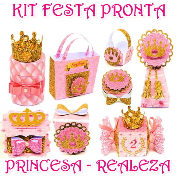 Kit Festa Pronta Princesa / Realeza - Digital