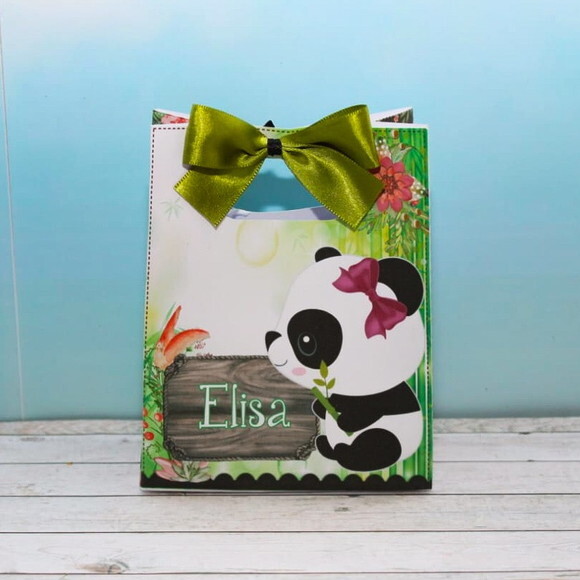 Kit Festa Pronta Urso Panda - Arquivo Digital