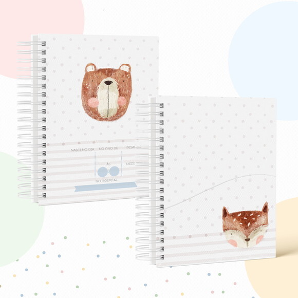 Kit Maternidade Completo Personalizado - Animais Cute