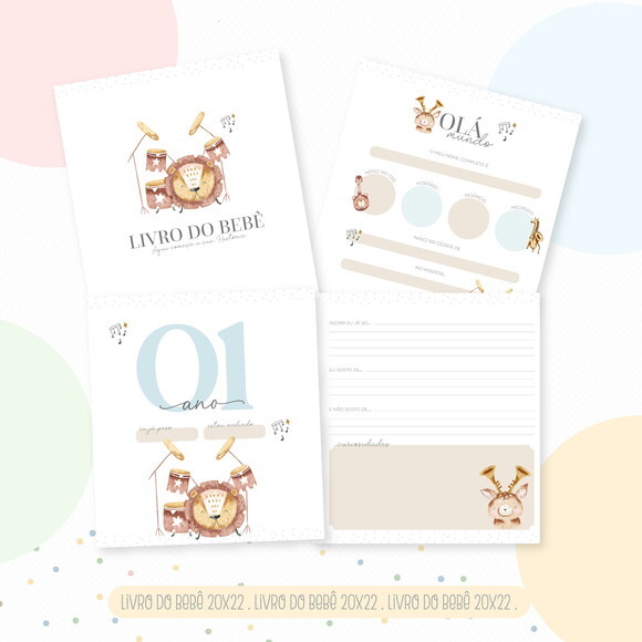 Kit Maternidade Completo Personalizado - Banda Animais