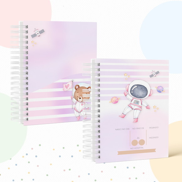 Kit Maternidade Completo Personalizado - Space Girl