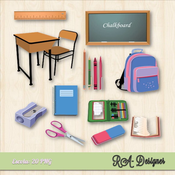 Kit Vetores - Arquivos Digitais em PNG Escola
