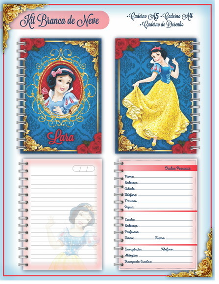 Kit Volta às Aulas Completo - Branca de Neve